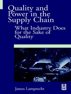 cover image of Quality and Power in the Supply Chain